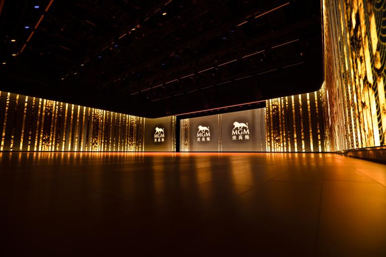 MGM branded content inside Fantasy Box - a versatile event space