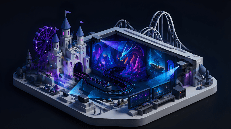 disguise themed attractions dark ride video
