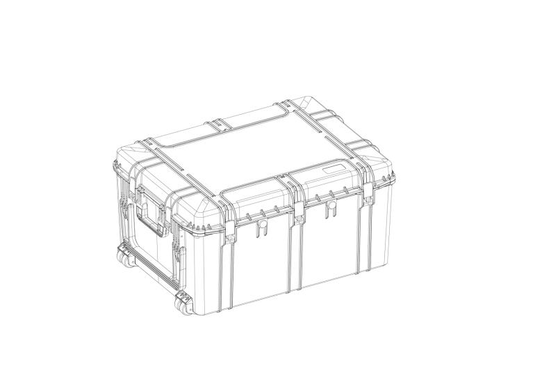 Flight Case 4RU illustration