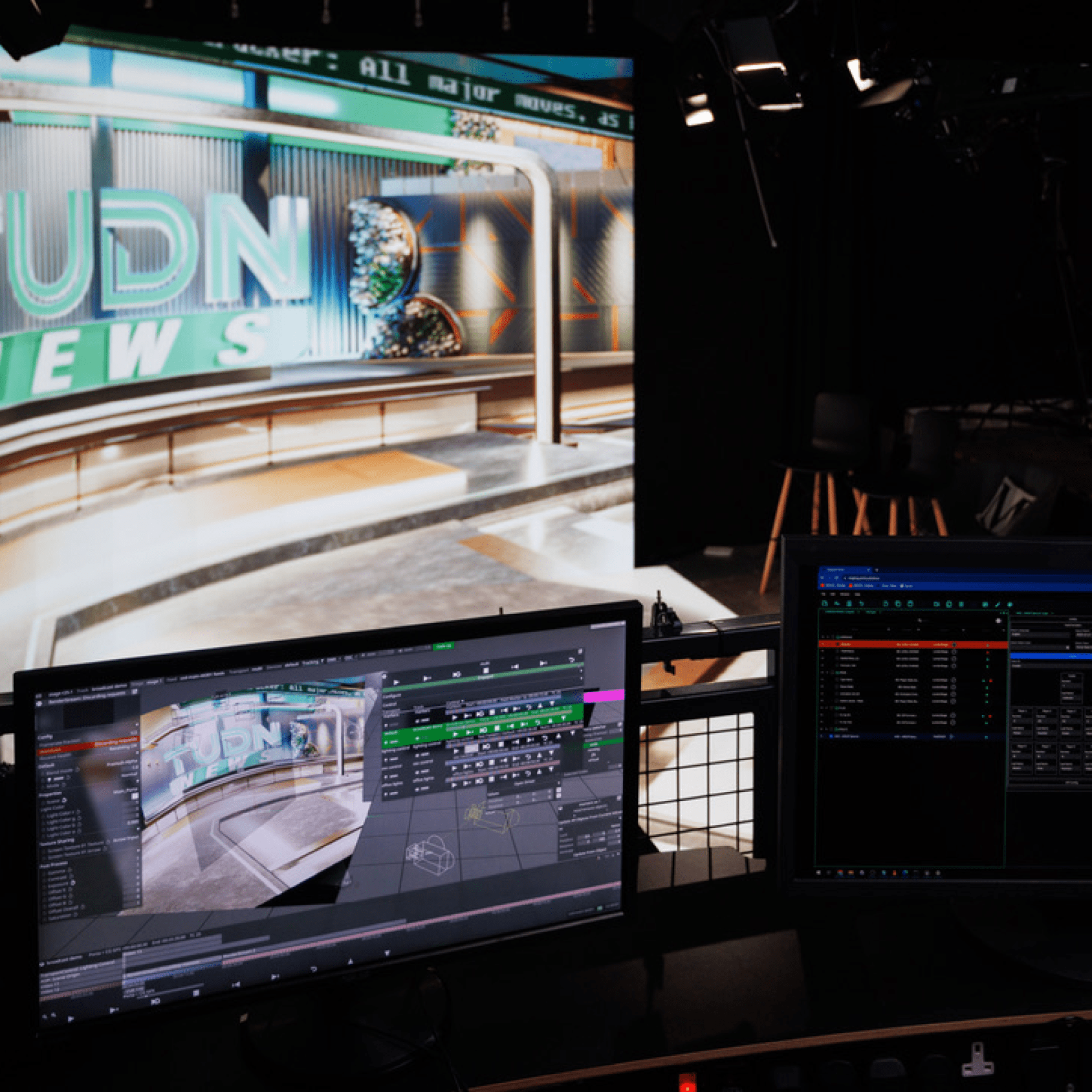 Broadcast production with Disguise Designer
