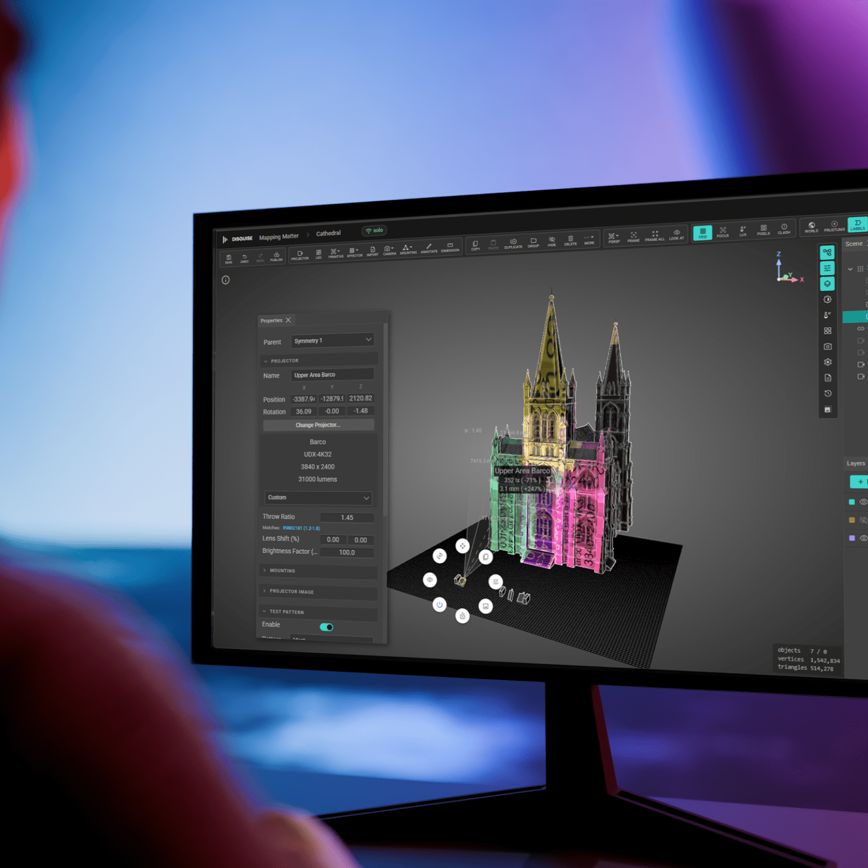 Mapping Matter on desktop computer
