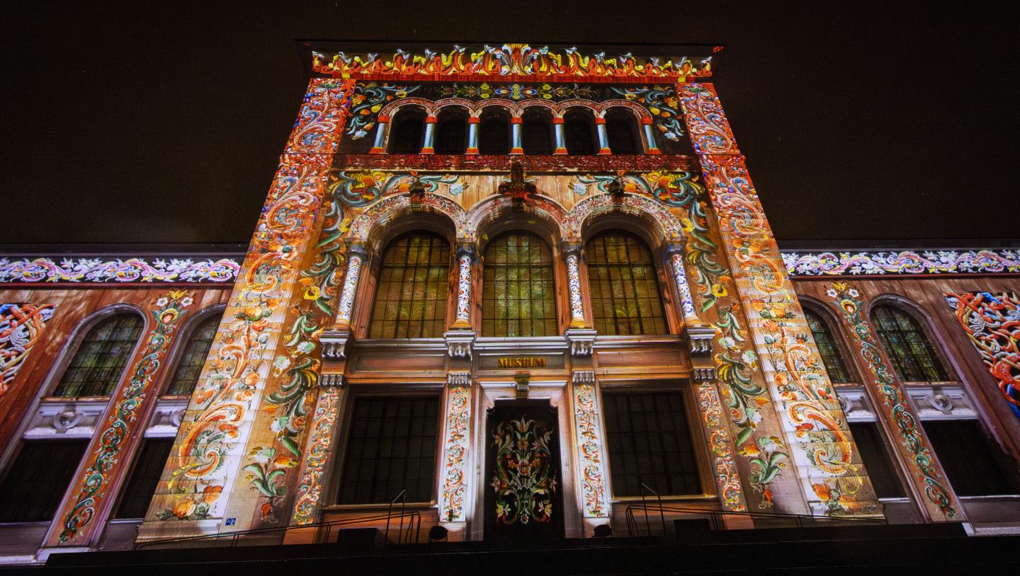 University Museum of Bergen projection mapping