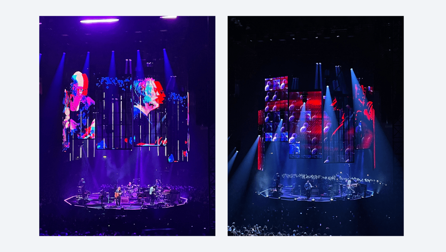 radiohead real time live event visuals