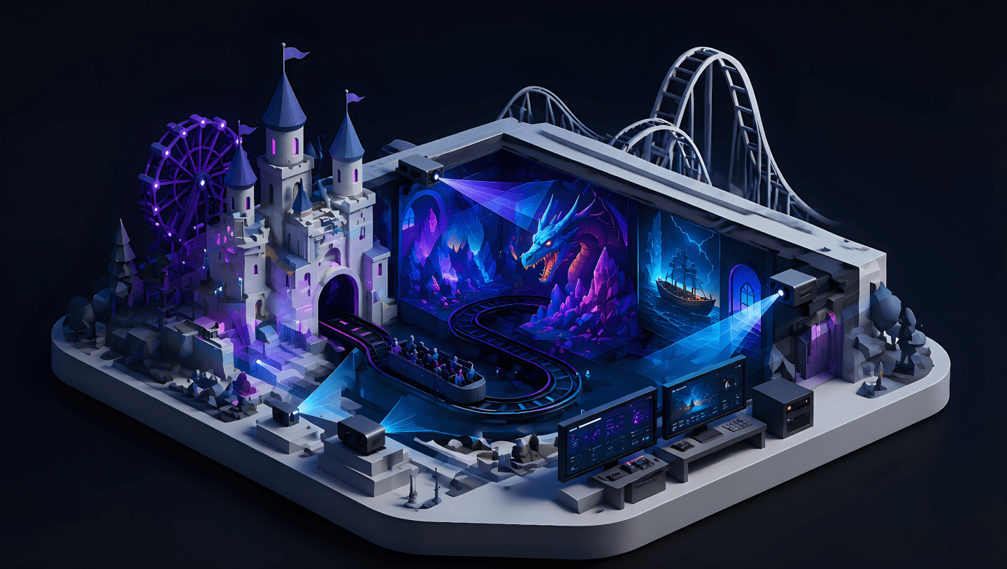 disguise themed attractions dark ride video