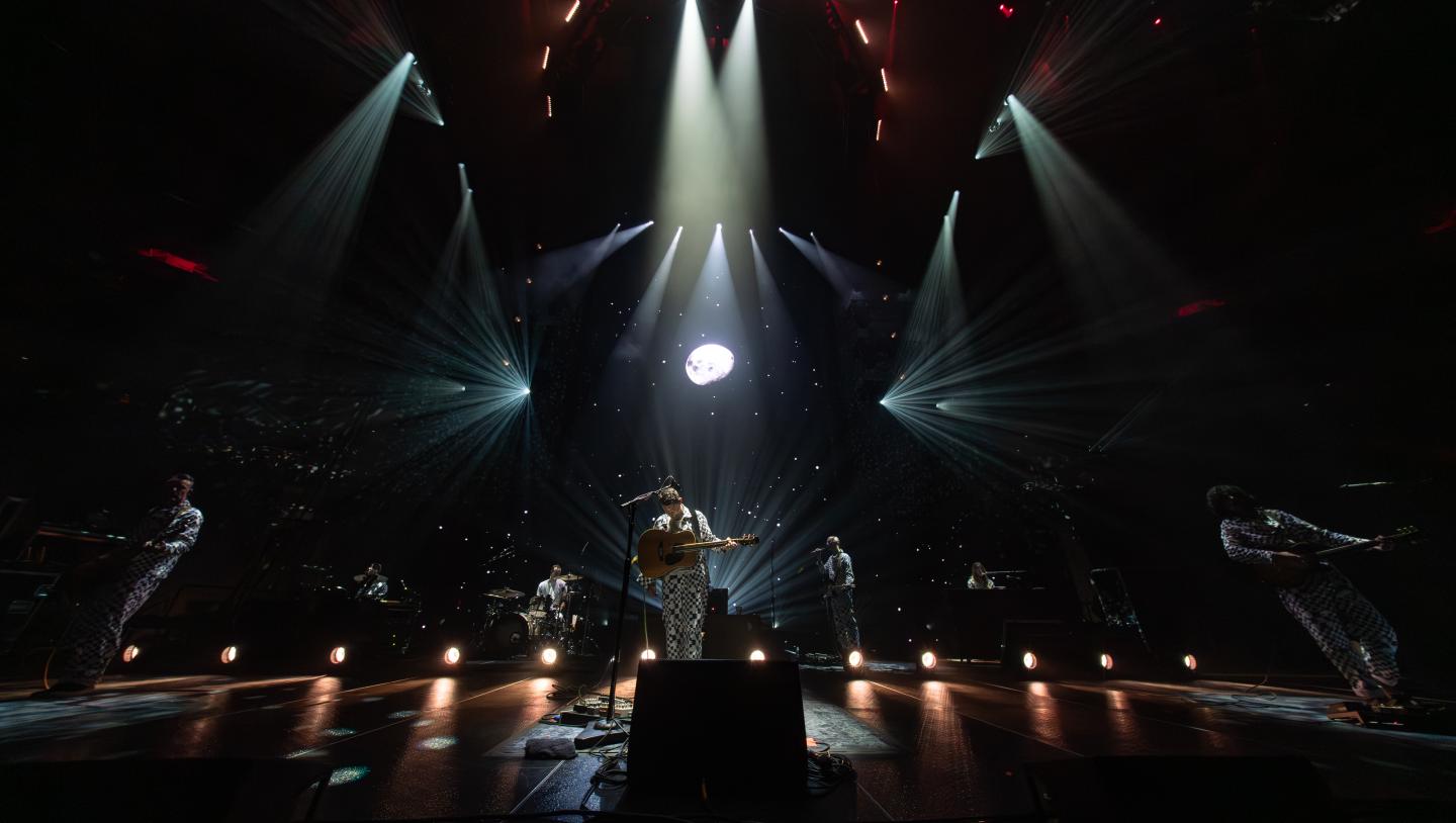 Photo showing a live stadium show