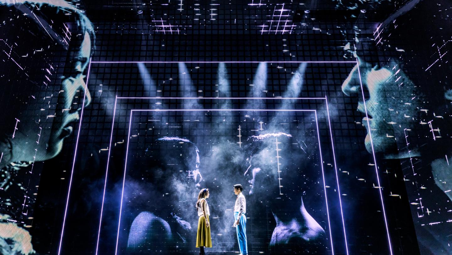 Helen J Shen and Darren Criss in Maybe Happy Ending on Broadway