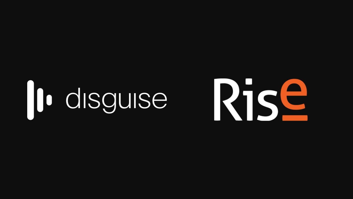 Disguise and Rise logos