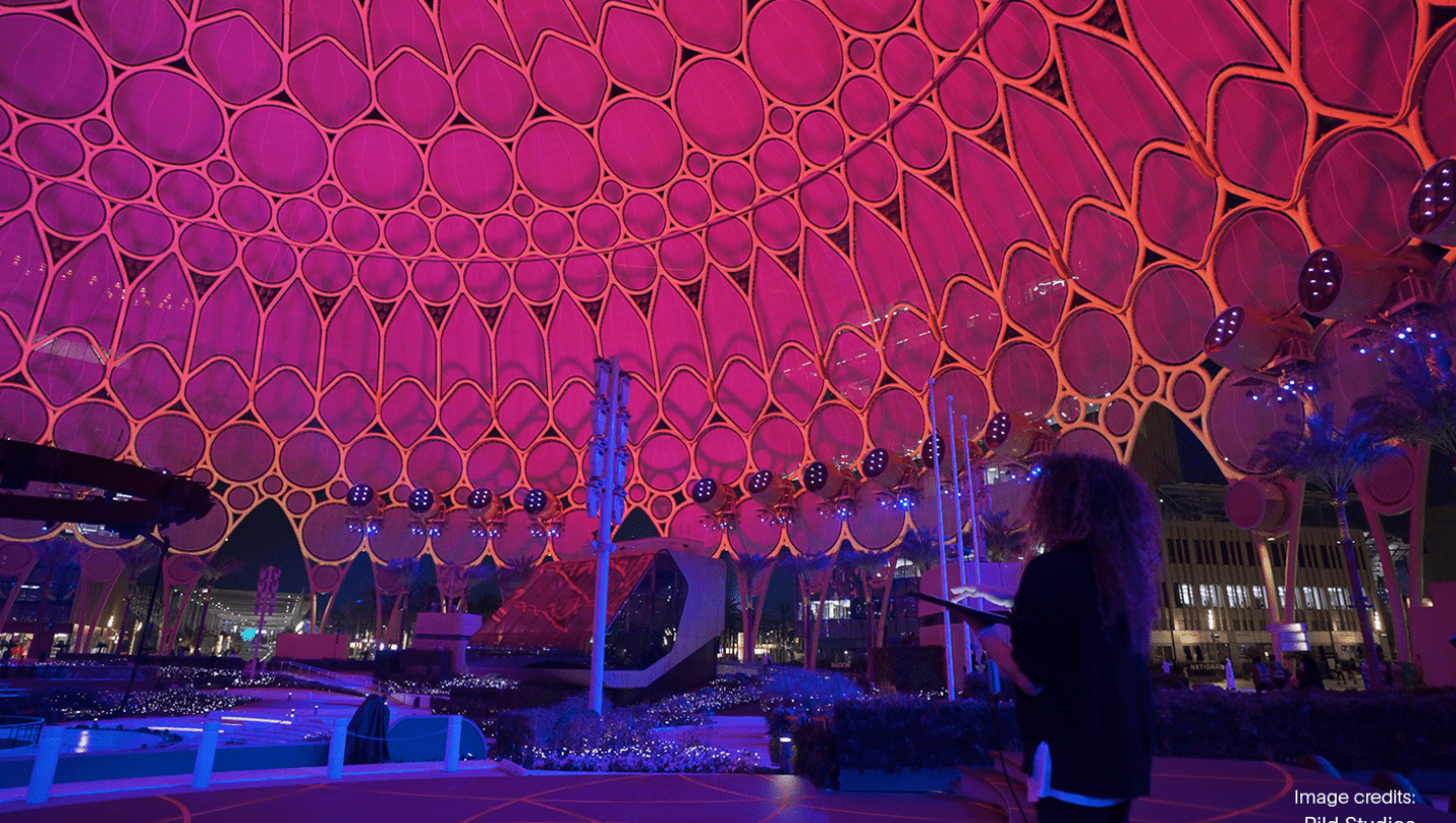 Inside Dubai's Al Wasl Dome