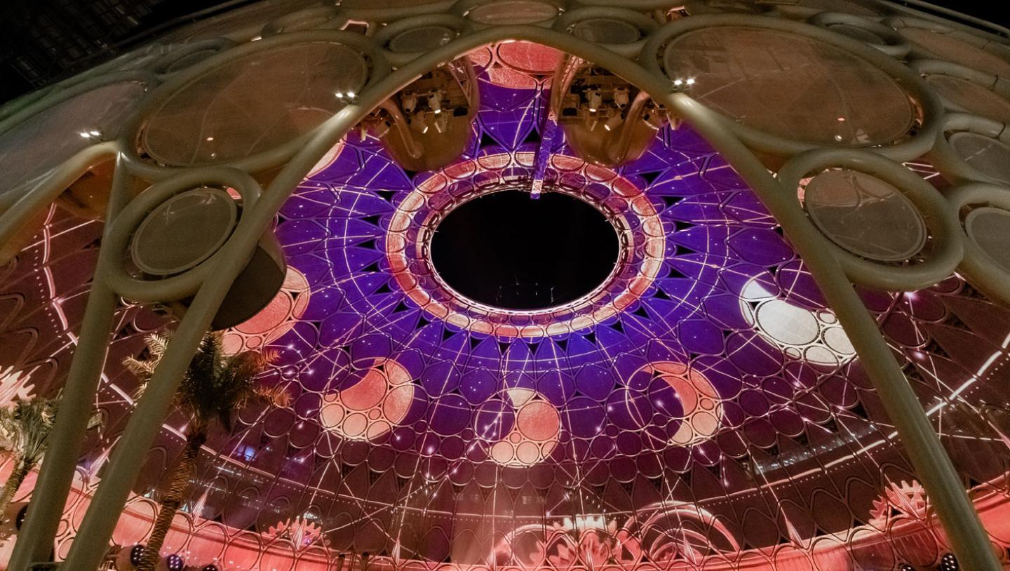 Inside the the Al Wasl Plaza in Dubai