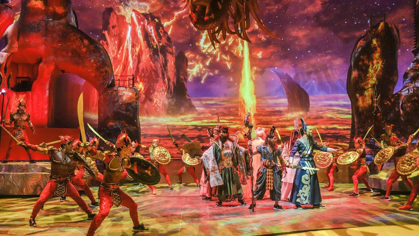 Stage production of Qing Show in China