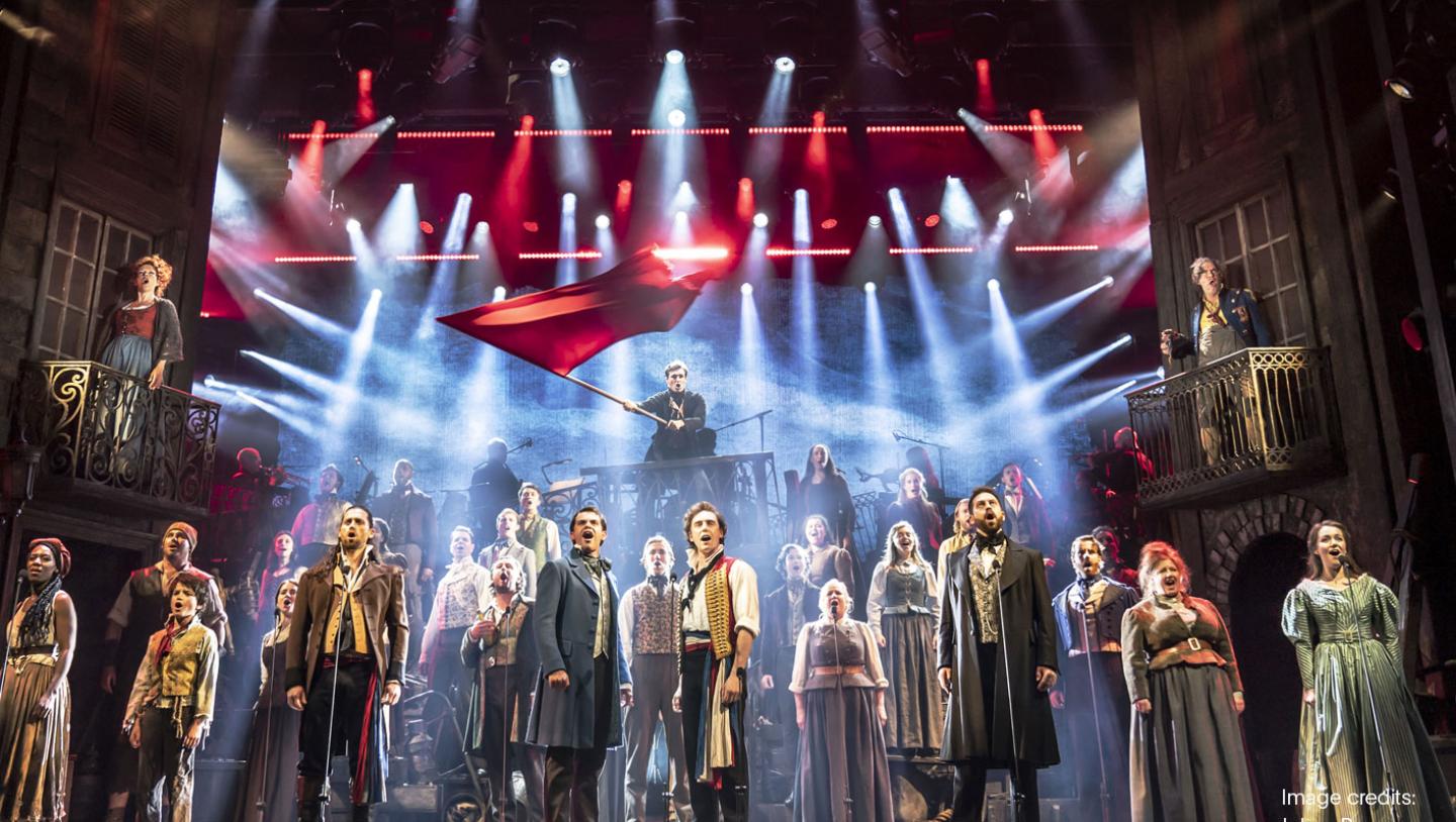 cast of Les Mis performs Do You Hear the People Sing
