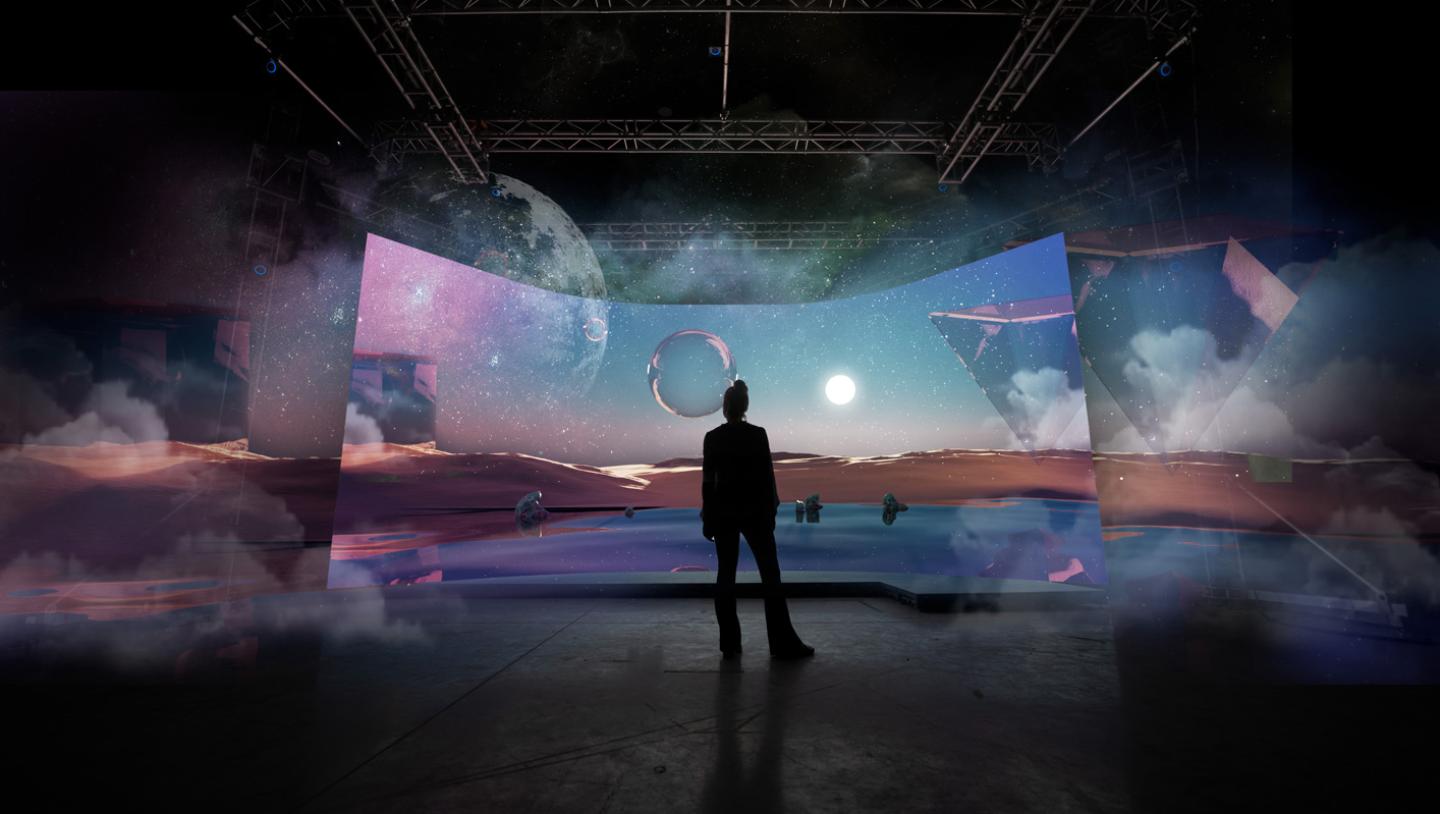 Virtual production design of science fiction environment