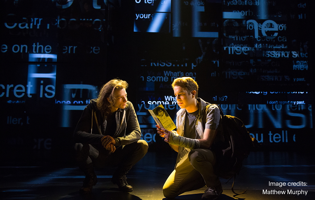 Actors from Dear Evan Hansen performance