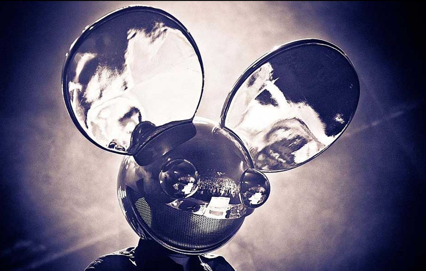 Metallic Deadmau5 mouse helmet